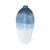 14.25" Blue and White Rockfish Medium Ceramic Bud Vase