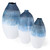 14.25" Blue and White Rockfish Medium Ceramic Bud Vase