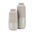 16” Grayson Large Gray Textured Bottle Shaped Ceramic Vase
