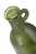 19.5" Olive Green Textured Rustic Finish Oversized Recycled Small Glass Bottle