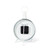 Set of 4 Brown and Blue Analog Hanging Style Round Table Clocks 9.75"
