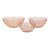 Set of 3 Gold Colored Mesh Designed Bowls 12"