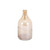 9.5" Beige Bubble Small Glass Bottle Vase Home Decorative Accents