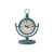 Set of 4 Yellow and Red Analog Style Tabletop Clocks 9.5"