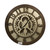 19.5" Bronze and Beige Classic Gears Round Roman Numeral Wall Clock