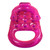 61" Vibrant Pink Inflatable Swimming Pool French Lounger with Dual Drink Holders