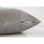 Set of 2 Silver Solid Square Throw Pillows with Zipper Closure 18"