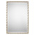 32” Silver Antique Twisted Motif Rectangular Mirror