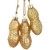 9.5" Gold Glittered Peanut Cluster Glass Christmas Ornament