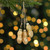 9.5" Gold Glittered Peanut Cluster Glass Christmas Ornament