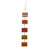 Set of 6 Brown 5 Purifying Aromatherapy Scented  Wax Candle on a Rope 1.5"