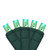 2' x 8' Green LED Tree Trunk Wrap Net Style Christmas Lights - Brown Wire