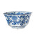 Blue and White Floral Printed Porcelain Decorative Bowl
