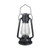 12" Silver Brushed Black Traditional Lantern with Micro Lights