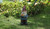 18" Standing Gnome Holding a Butterfly Garden Statue
