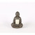 12.25" Brown and Gray Sitting Buddha Holding a Bowl Outdoor Garden Statue