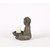 12.25" Brown and Gray Sitting Buddha Holding a Bowl Outdoor Garden Statue