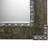 36.5”Rustic Wood Beveled Rectangle Wall Mirror