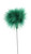 Pack of 4 Hunter Green Feather Fluffy Floral Wire Stems 23”