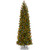 7.5’ Pre-Lit Downswept Douglas Slim Fir Artificial Christmas Tree – Dual Color LED Lights