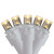 70ct White LED Wide Angle Icicle Christmas Lights - White Wire