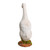 12.5" White and Orange Duck Outdoor Garden Statue