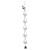 Set of 2 Grey Nest Rain Chain with Bird 50"