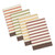 Set of 4 Blonde Yellow and Green Square Striped Woven Dishcloth 13.25"