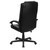 48" Black High Back Executive Swivel Office Chair with Dual wheel casters