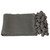 Set of 2 Solid Charcoal Gray Throw Blankets with Pom-Pom Border 50" x 60"