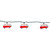 10 Count Retro Camper Bus Novelty Summer String Lights, 6 ft Green Wire
