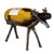 Set of 2 Decorative Lodge Style Cast Iron Deer Wine Bottle Holders