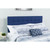 61.5" Blue and Black Contemporary Upholstered Full Panel Headboard