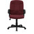 40.5" Burgundy Mid-Back Executive Swivel Office Chair with Arms