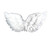 28" White Feather Angel Wings Costume Accessory - One Size Fits Most