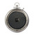 19.5" Silver and Black Metallic Classic Vintage Medium Wall Clock