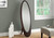 59" Brown and Clear Contemporary Wooden Framed Oval Floor Mirror