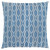18" Blue Geometric Square Throw Pillow with Zipper Closure