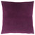 18" Purple Solid Square Throw Pillow with Zipper Closure