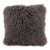 20" Brown Contemporary Lamb Fur Square Throw Pillow