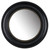20.5" Black Classic Vintage Style Sable Round Wall Mirror