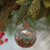 Set of 6 Clear and Gold Jolly Sequin Globe Hanging Christmas Ornaments 2.25"