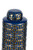 13" Gold and Blue Vintage Style Lidded Jar