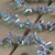 9' Green and Pink Prism Beaded Christmas Garland - Unlit