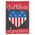 18" Red and White "God Bless America" Rectangular Garden Flag