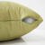 18" Pear Green Solid Square Throw Pillow with Zipper Closure