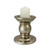 4.5” Shiny Champagne Gold Decorative Ceramic Pillar and Tea Candle Holder