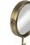22.75" Gold and Clear Double Sided Vanity Mirror with Adjustable