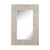 48" Brown and White Shell Wall Mirror