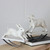 Pack of 2 Antique Finish Cream Colored Rocking Bunny Rabbit and Lamb Table Top Decorations